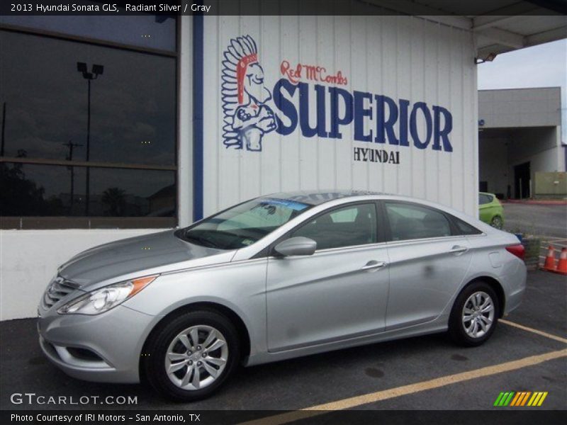 Radiant Silver / Gray 2013 Hyundai Sonata GLS