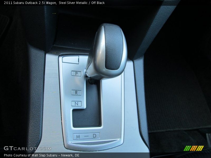 Steel Silver Metallic / Off Black 2011 Subaru Outback 2.5i Wagon