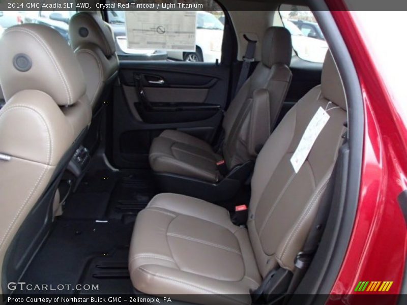 Crystal Red Tintcoat / Light Titanium 2014 GMC Acadia SLT AWD