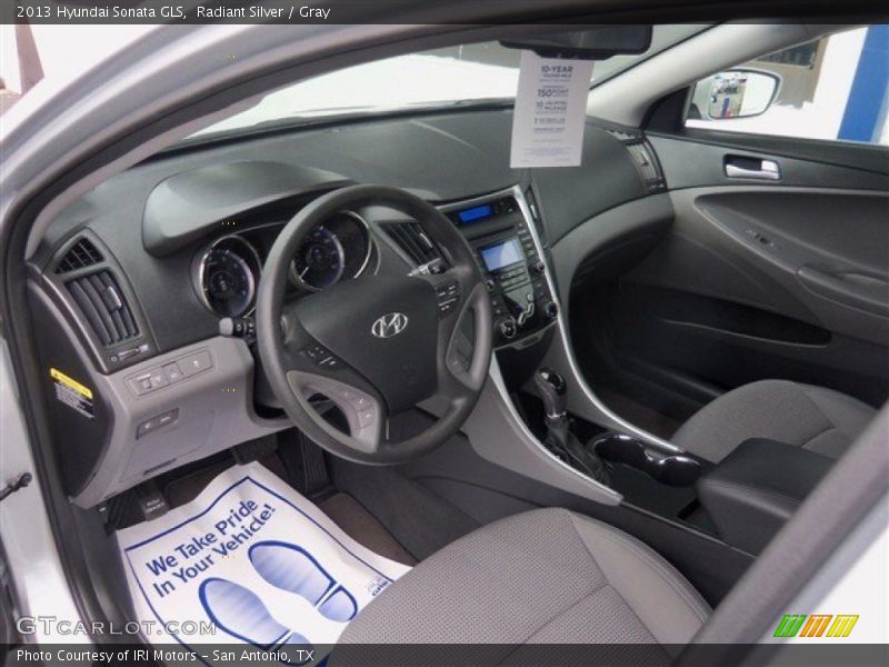 Radiant Silver / Gray 2013 Hyundai Sonata GLS