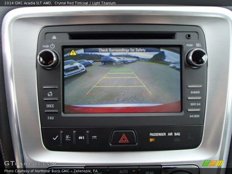 Crystal Red Tintcoat / Light Titanium 2014 GMC Acadia SLT AWD