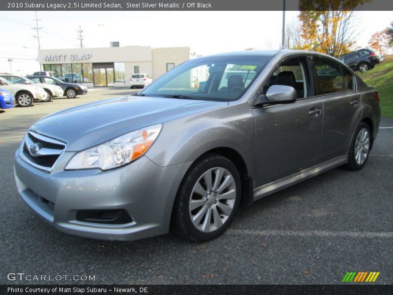 Steel Silver Metallic / Off Black 2010 Subaru Legacy 2.5i Limited Sedan