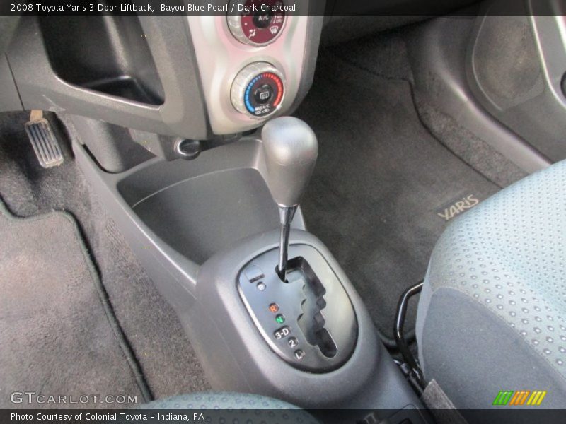 Bayou Blue Pearl / Dark Charcoal 2008 Toyota Yaris 3 Door Liftback