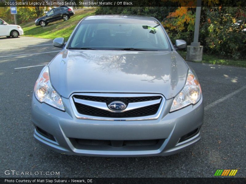 Steel Silver Metallic / Off Black 2010 Subaru Legacy 2.5i Limited Sedan
