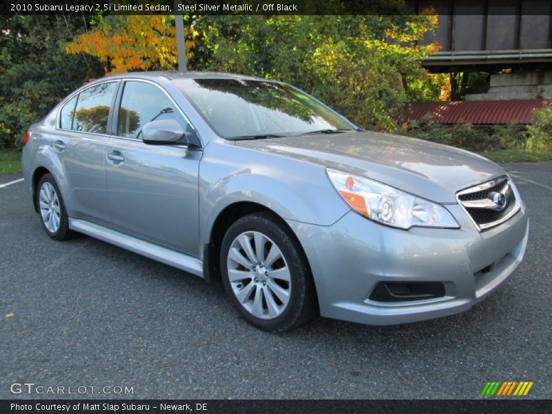 Steel Silver Metallic / Off Black 2010 Subaru Legacy 2.5i Limited Sedan