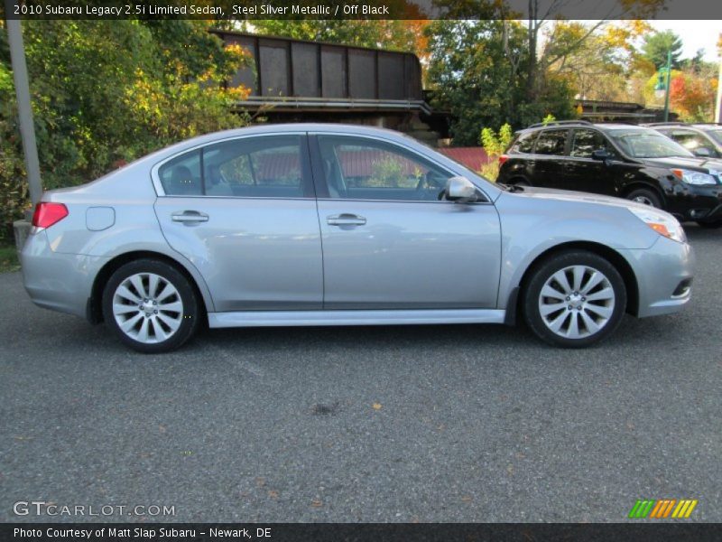 Steel Silver Metallic / Off Black 2010 Subaru Legacy 2.5i Limited Sedan