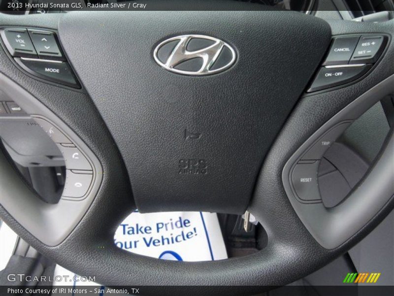 Radiant Silver / Gray 2013 Hyundai Sonata GLS
