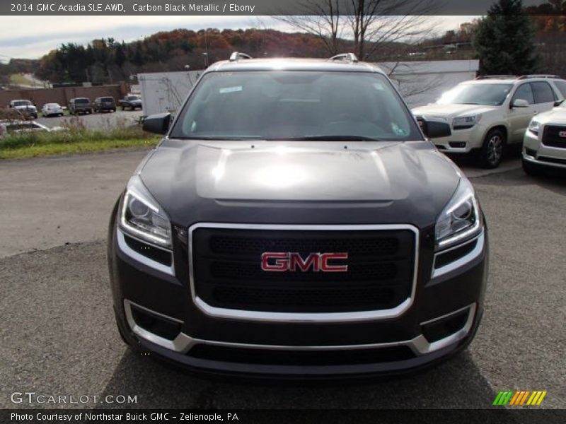 Carbon Black Metallic / Ebony 2014 GMC Acadia SLE AWD