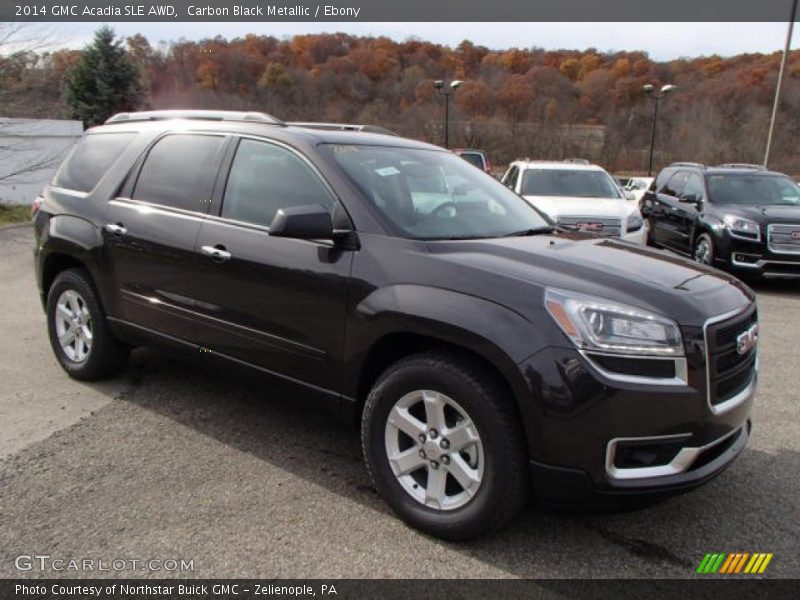 Carbon Black Metallic / Ebony 2014 GMC Acadia SLE AWD