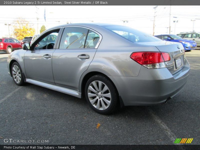 Steel Silver Metallic / Off Black 2010 Subaru Legacy 2.5i Limited Sedan