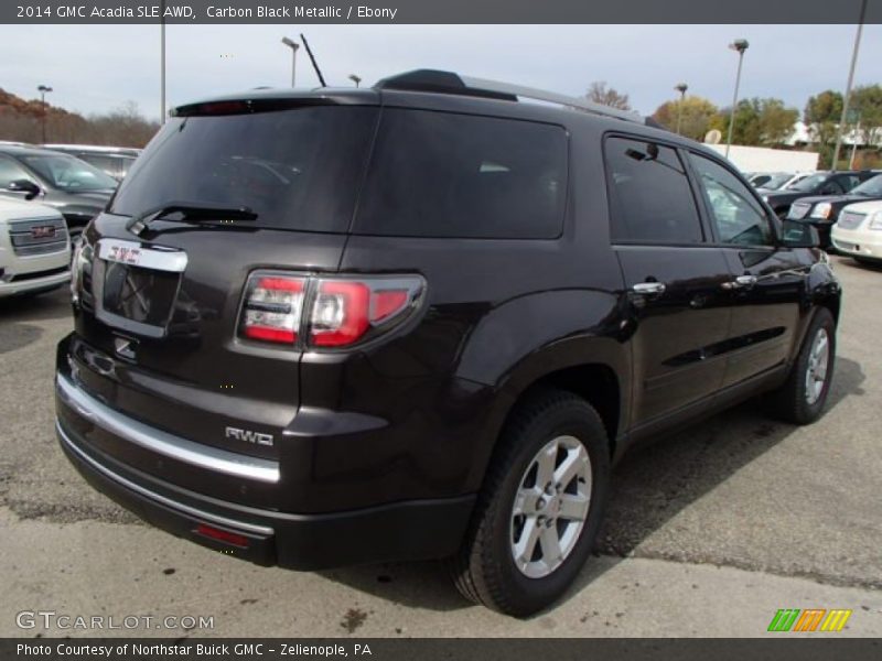 Carbon Black Metallic / Ebony 2014 GMC Acadia SLE AWD