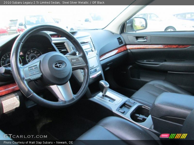 Steel Silver Metallic / Off Black 2010 Subaru Legacy 2.5i Limited Sedan
