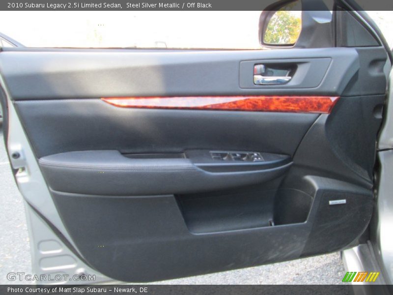 Steel Silver Metallic / Off Black 2010 Subaru Legacy 2.5i Limited Sedan
