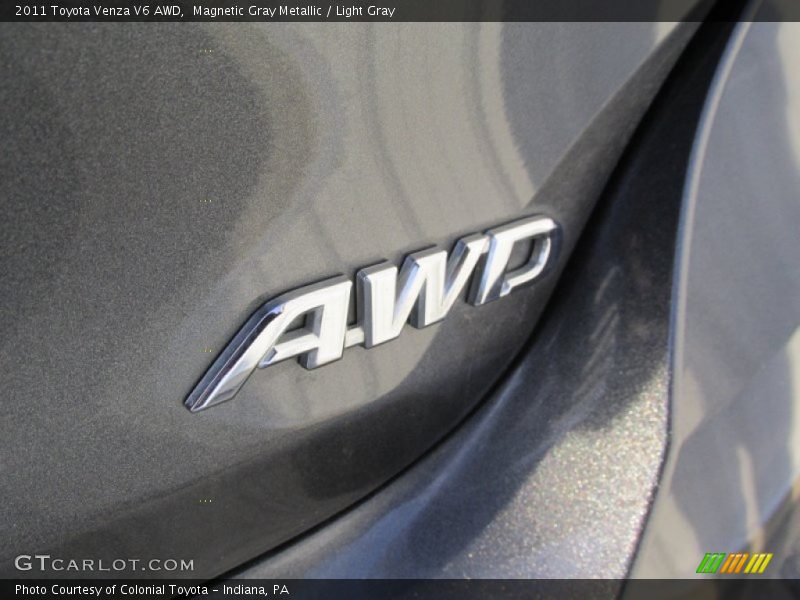 Magnetic Gray Metallic / Light Gray 2011 Toyota Venza V6 AWD
