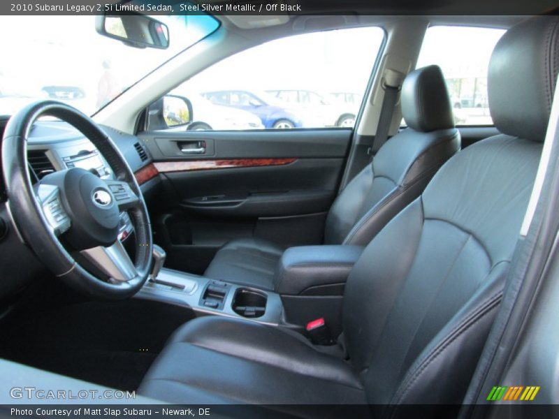 Steel Silver Metallic / Off Black 2010 Subaru Legacy 2.5i Limited Sedan