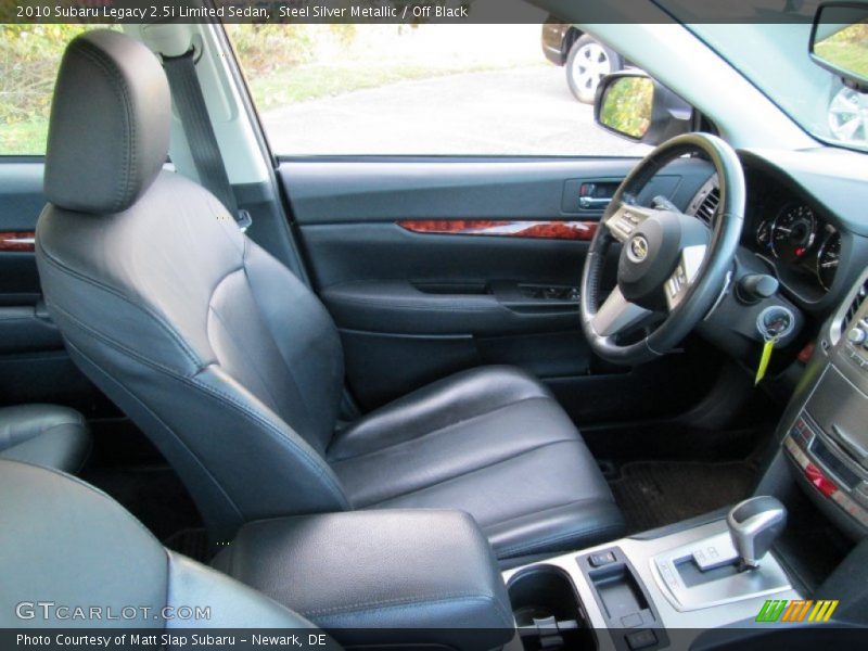 Steel Silver Metallic / Off Black 2010 Subaru Legacy 2.5i Limited Sedan