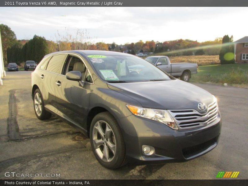 Magnetic Gray Metallic / Light Gray 2011 Toyota Venza V6 AWD