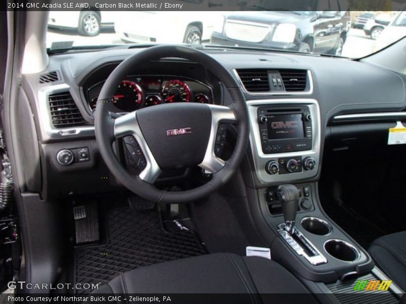 Carbon Black Metallic / Ebony 2014 GMC Acadia SLE AWD