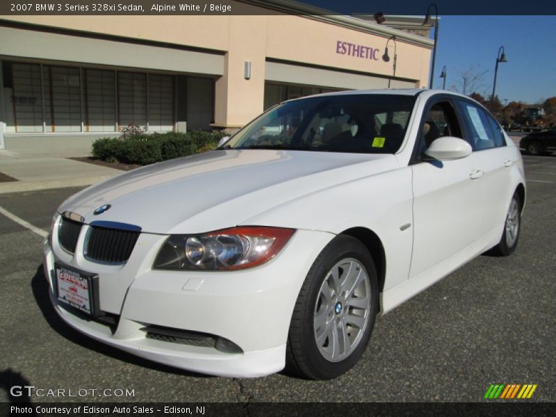 Alpine White / Beige 2007 BMW 3 Series 328xi Sedan