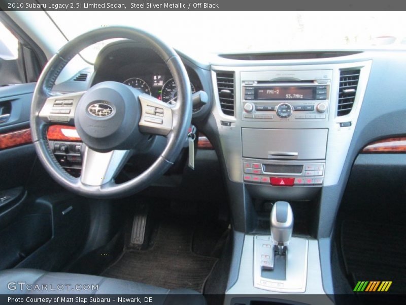 Steel Silver Metallic / Off Black 2010 Subaru Legacy 2.5i Limited Sedan