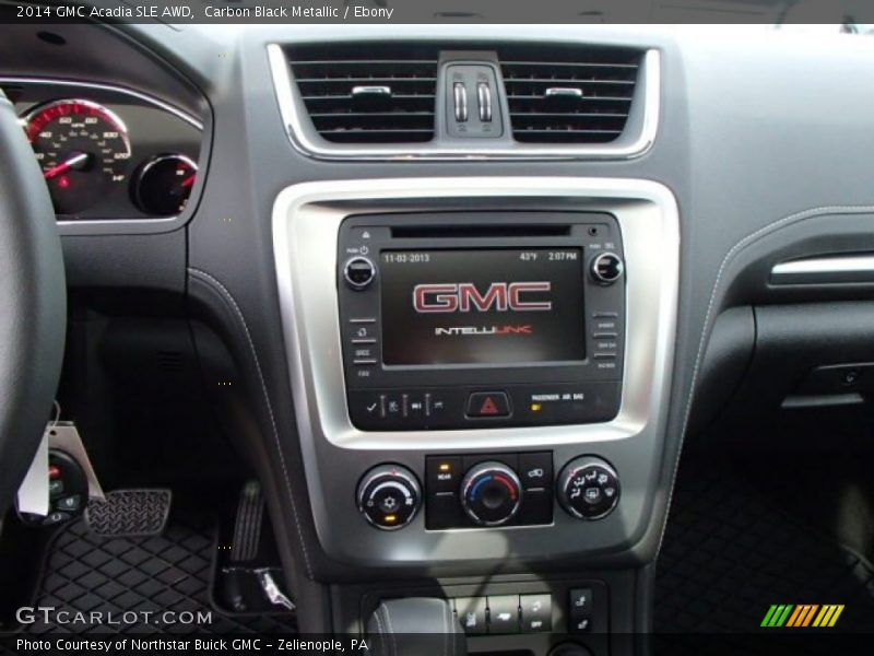Carbon Black Metallic / Ebony 2014 GMC Acadia SLE AWD