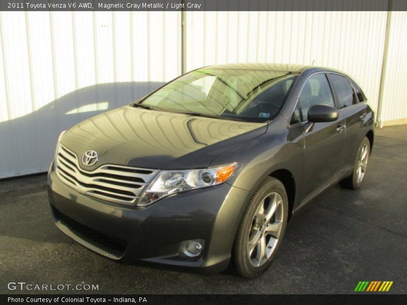 Magnetic Gray Metallic / Light Gray 2011 Toyota Venza V6 AWD