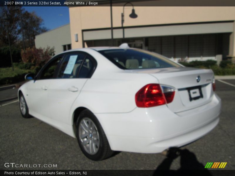 Alpine White / Beige 2007 BMW 3 Series 328xi Sedan