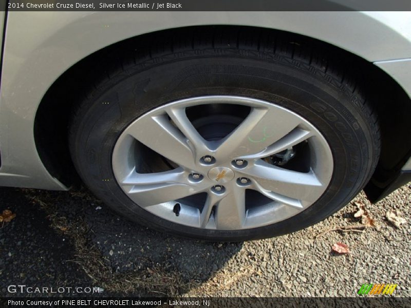 Silver Ice Metallic / Jet Black 2014 Chevrolet Cruze Diesel