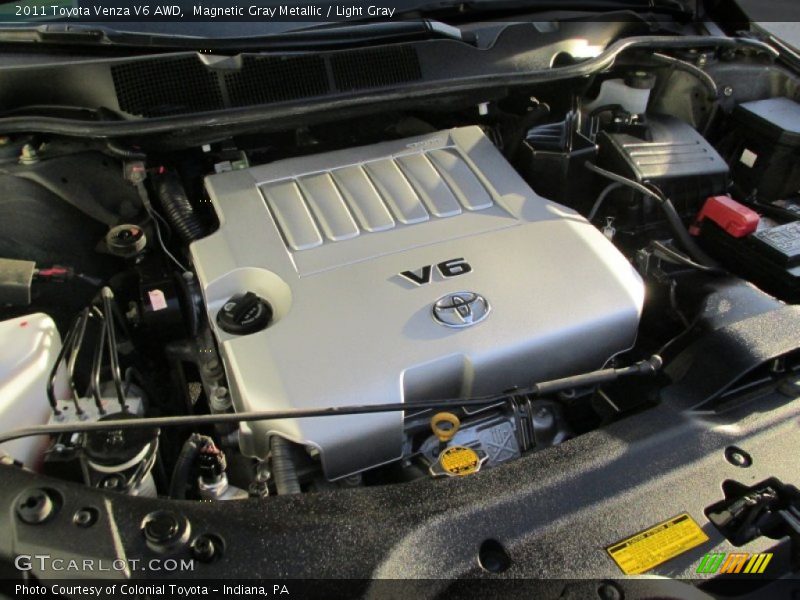 Magnetic Gray Metallic / Light Gray 2011 Toyota Venza V6 AWD