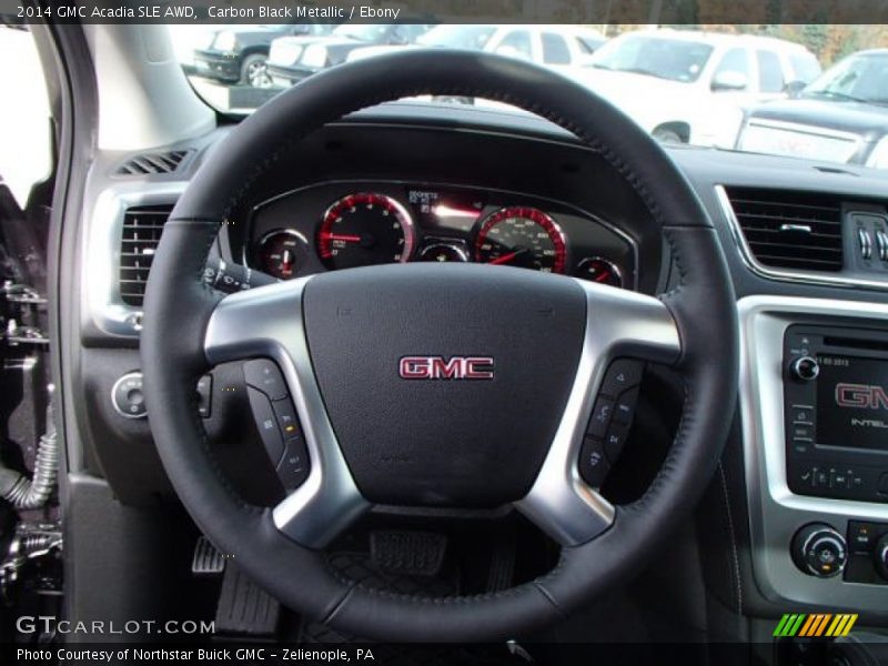 Carbon Black Metallic / Ebony 2014 GMC Acadia SLE AWD