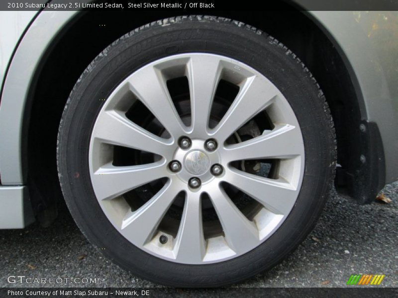 Steel Silver Metallic / Off Black 2010 Subaru Legacy 2.5i Limited Sedan
