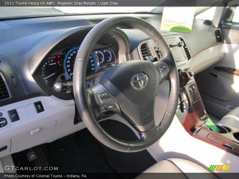 Magnetic Gray Metallic / Light Gray 2011 Toyota Venza V6 AWD