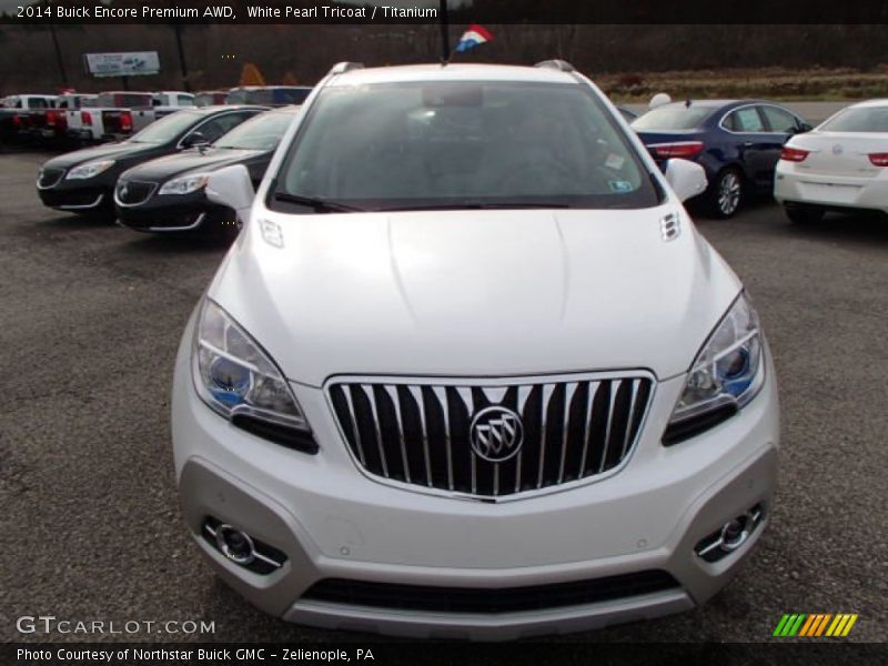 White Pearl Tricoat / Titanium 2014 Buick Encore Premium AWD