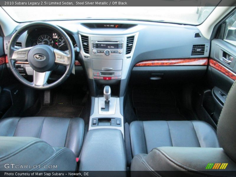 Steel Silver Metallic / Off Black 2010 Subaru Legacy 2.5i Limited Sedan
