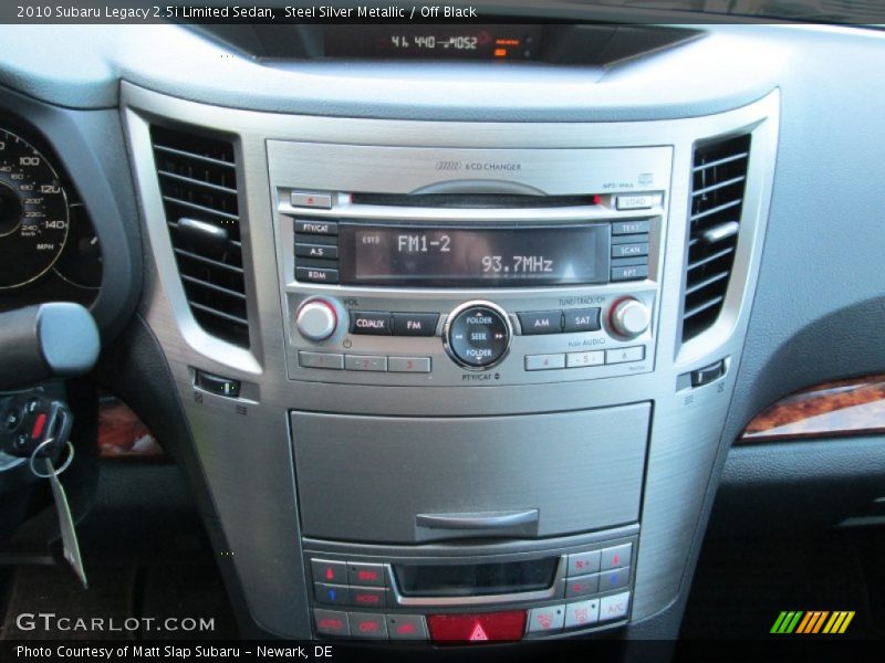 Steel Silver Metallic / Off Black 2010 Subaru Legacy 2.5i Limited Sedan