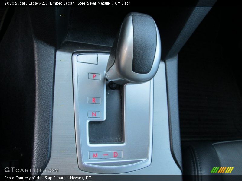 Steel Silver Metallic / Off Black 2010 Subaru Legacy 2.5i Limited Sedan