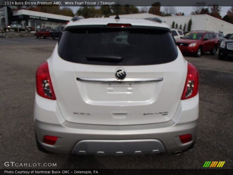 White Pearl Tricoat / Titanium 2014 Buick Encore Premium AWD
