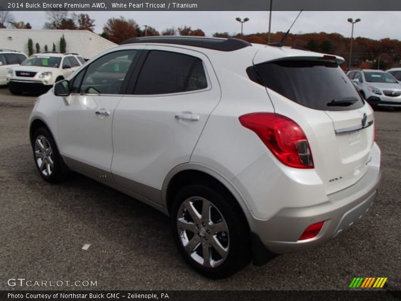 White Pearl Tricoat / Titanium 2014 Buick Encore Premium AWD