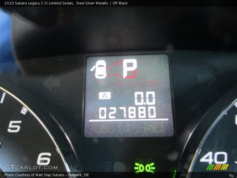 Steel Silver Metallic / Off Black 2010 Subaru Legacy 2.5i Limited Sedan