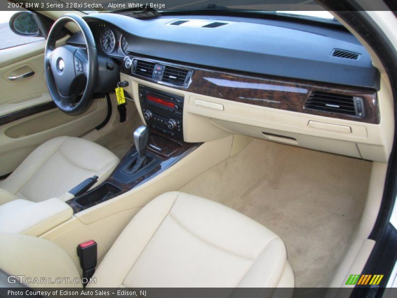 Alpine White / Beige 2007 BMW 3 Series 328xi Sedan