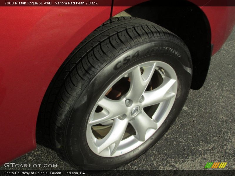 Venom Red Pearl / Black 2008 Nissan Rogue SL AWD