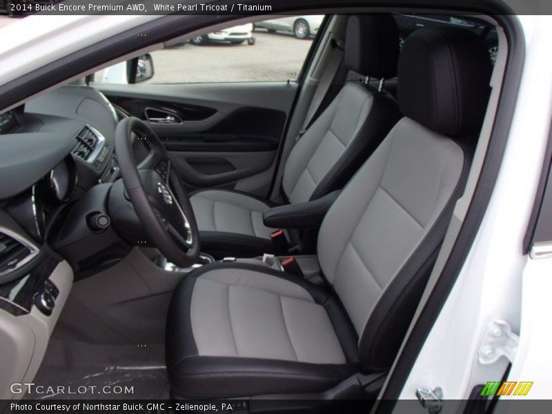White Pearl Tricoat / Titanium 2014 Buick Encore Premium AWD