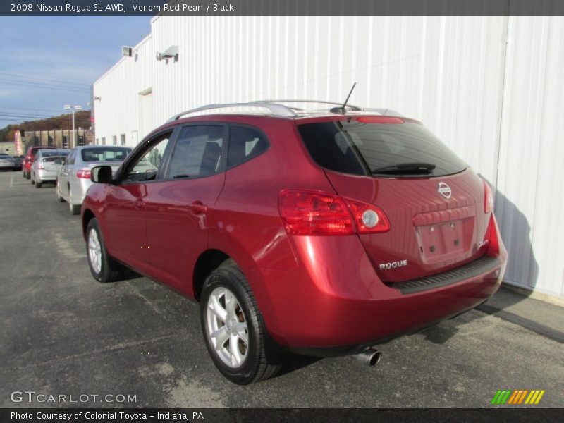 Venom Red Pearl / Black 2008 Nissan Rogue SL AWD