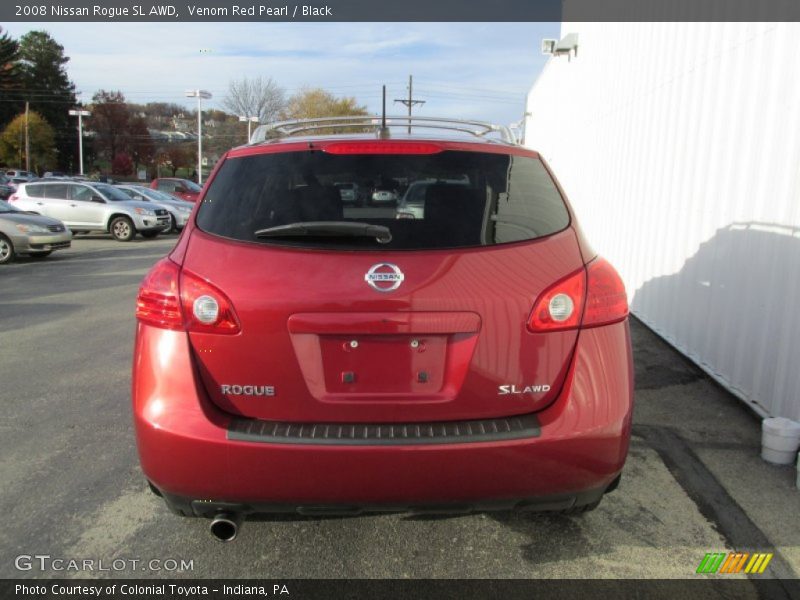 Venom Red Pearl / Black 2008 Nissan Rogue SL AWD