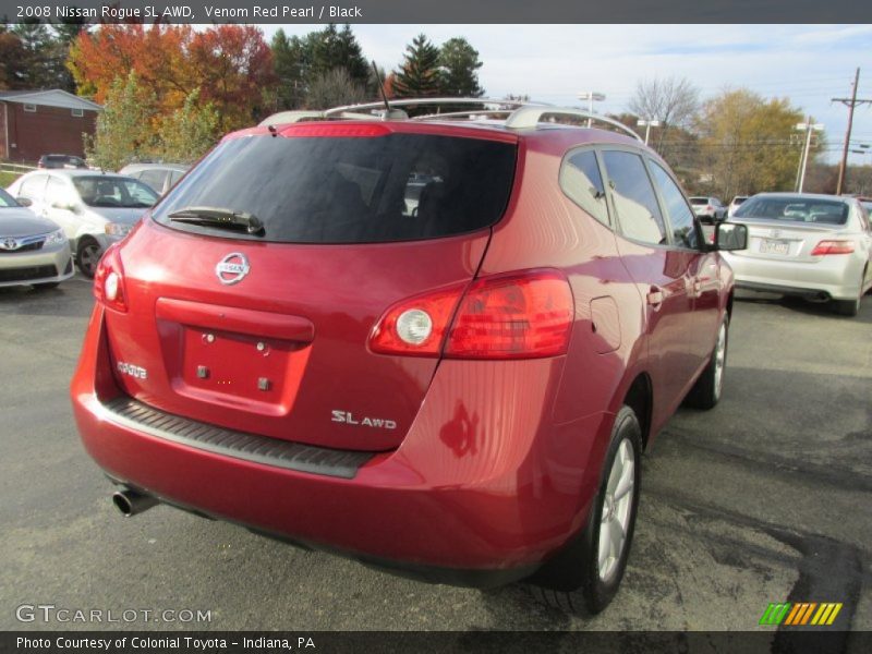 Venom Red Pearl / Black 2008 Nissan Rogue SL AWD