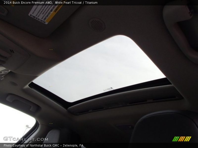White Pearl Tricoat / Titanium 2014 Buick Encore Premium AWD