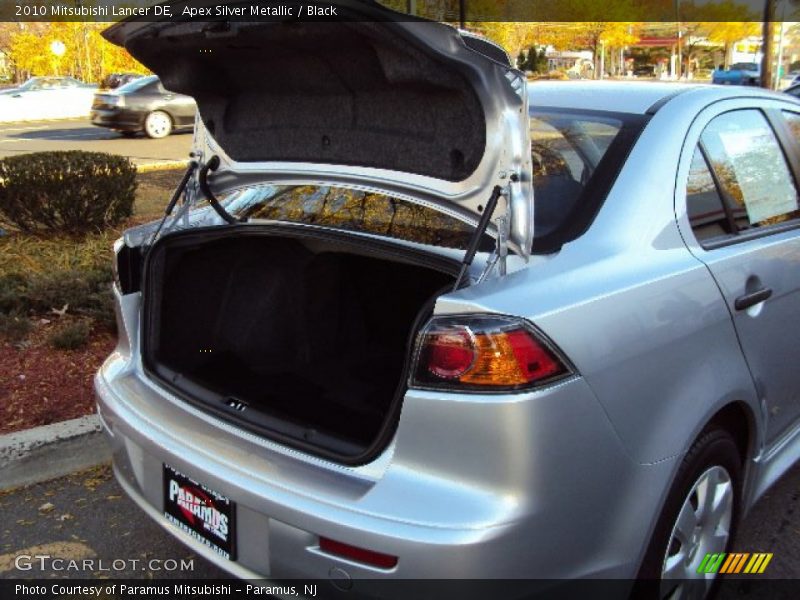 Apex Silver Metallic / Black 2010 Mitsubishi Lancer DE