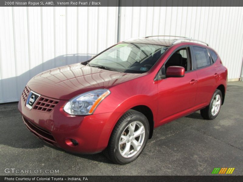 Venom Red Pearl / Black 2008 Nissan Rogue SL AWD
