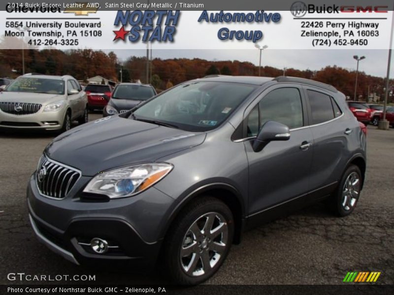 Satin Steel Gray Metallic / Titanium 2014 Buick Encore Leather AWD