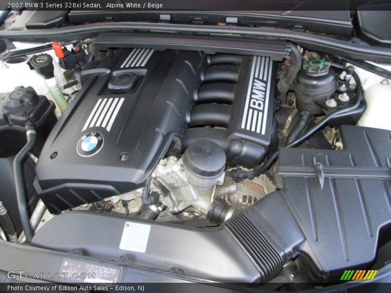 Alpine White / Beige 2007 BMW 3 Series 328xi Sedan